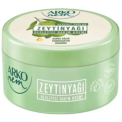Arko Nem Değerli Yağlar Serisi Zeytinyağı Özlü Krem Kavanoz 250 ml - 1