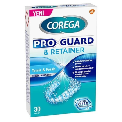 Corega Diş Aparat Temizleyici Proguard & Retainer 30'lu - 1