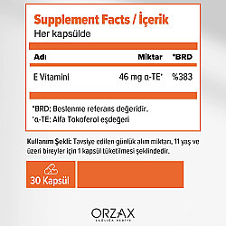 Orzax Ocean E Vitamini 30 Kapsül - 2