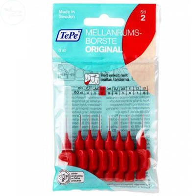 Tepe Arayüz Fırçası Kırmızı 0,5 Mm 8'li Paket - 1