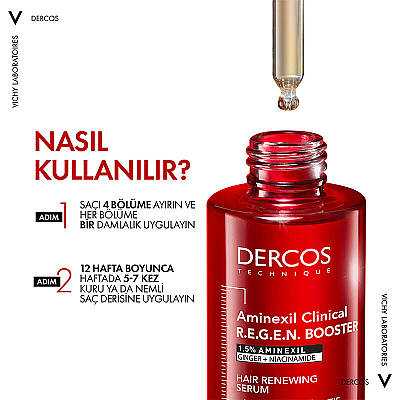 Vichy Dercos Aminexil R.E.G.E.N Booster Saç Dökülmesine Karşı Serum 90 ml - 4