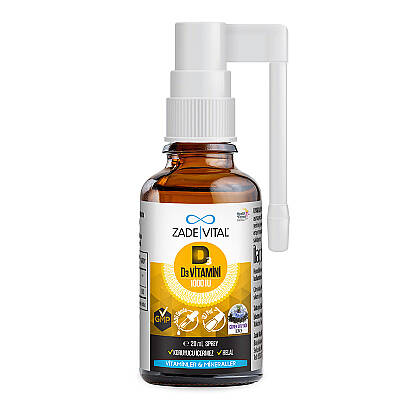 Zade Vital 1000IU D3 Vitamini ve Çörek Otu Yaği İçeren Sprey 20 ml - 3