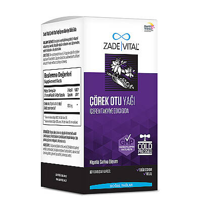 Zade Vital Çörek Otu Yağı Blister 60 Kapsül - 2