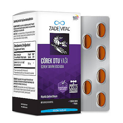 Zade Vital Çörek Otu Yağı Blister 60 Kapsül - 3
