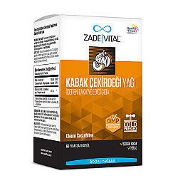 Zade Vital Kabak Çekirdeği Yağı 60 Kapsül - ZADE VİTAL 