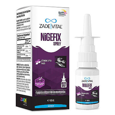 Zade Vital Nigefix Çörek Otu Yağı İçeren Sprey Takviye Edici Gıda 15 ml - 2
