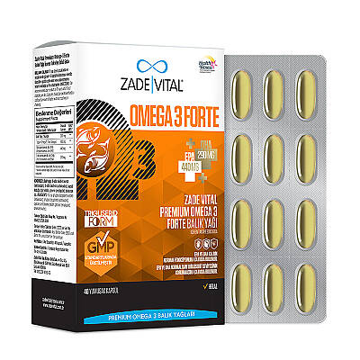 Zade Vital Omega 3 Forte Balık Yağı 40 Yumuşak Kapsül - 2