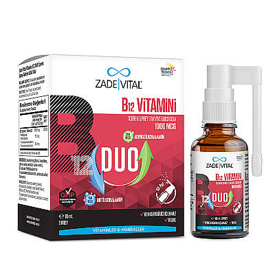 Zade Vital Vitamin B12 Duo 1000 Mcg Sprey 10 ml - 2